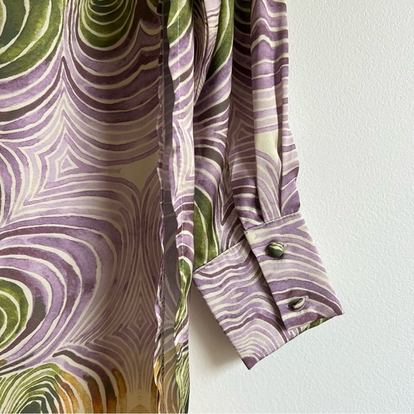 Andrea Iyamah Akacia Tunic in Woodgrain Print - Picture 14 of 16